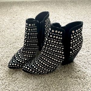 Naughty monkey studded heeled booties